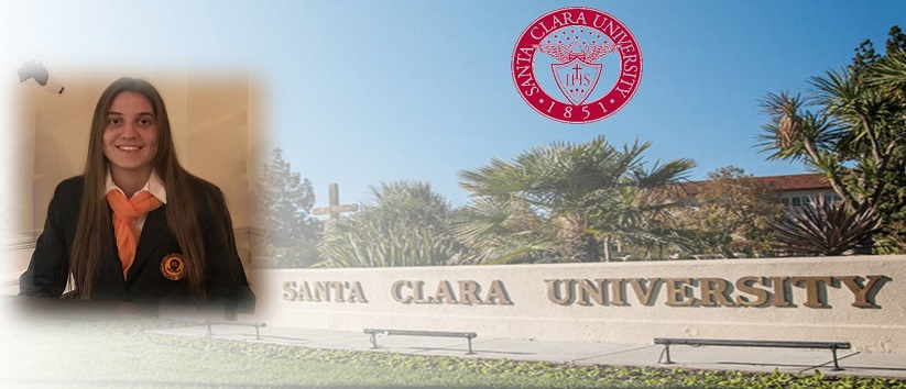 Δεκτή στο Πανεπιστήμιο Santa Clara, της Καλιφόρνιας ΗΠΑ,έγινε η Μαθήτρια μας Ραφαέλα Στεργάκη